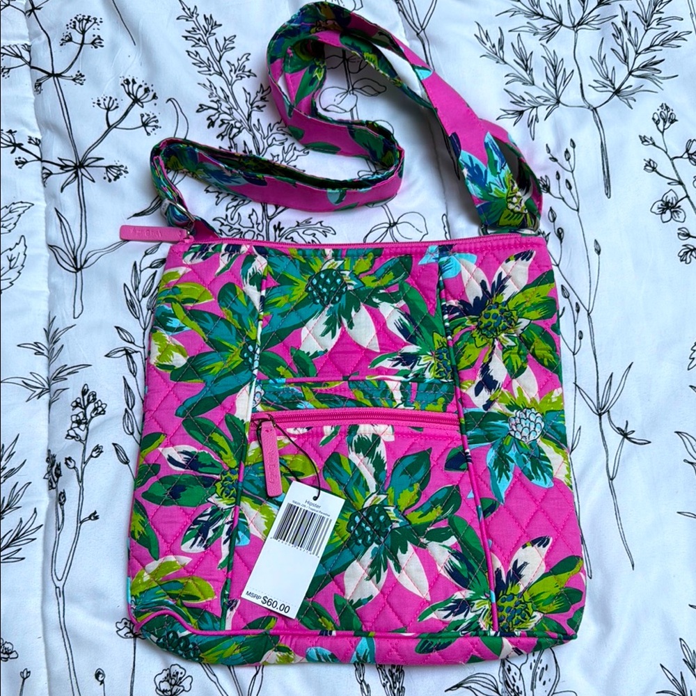 ⬇️ Price Drop: Vera Bradley Hipster in 🌴🌺 Tropical Paradise 🌺🌴 Crossbody Pink